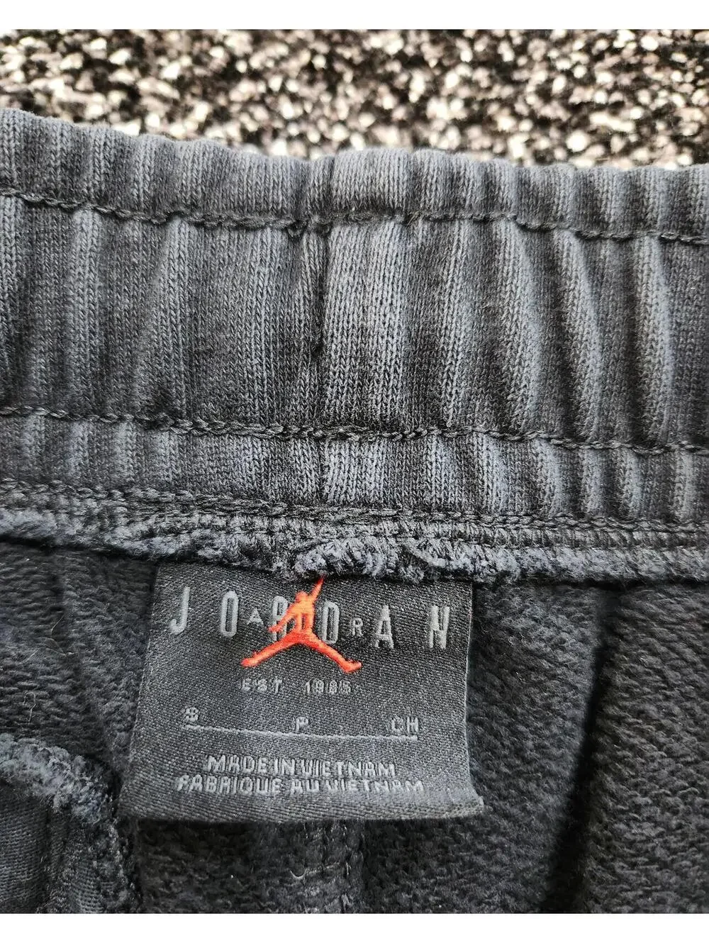 Nike Air Jordan Jogger Sweatpants Men Small Flight Essentials Workout Gym Black